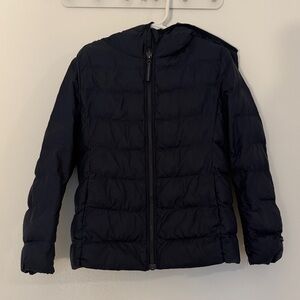 Kids Navy Uniqlo Puffer Jacket 5-6